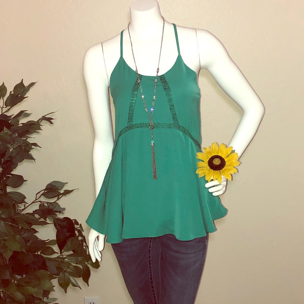 Francescas collection Annabella green sleeveless M